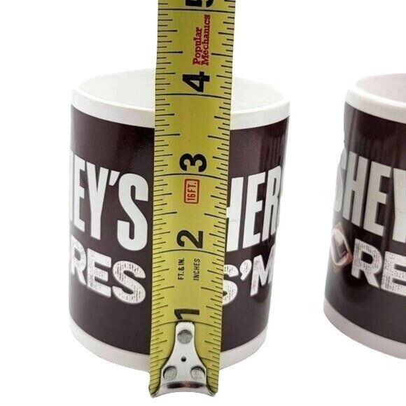 2/$15 Hershey's S'mores Mug Set Brown White Graham Cracker Chocolate Marshmallow - Picture 10 of 12